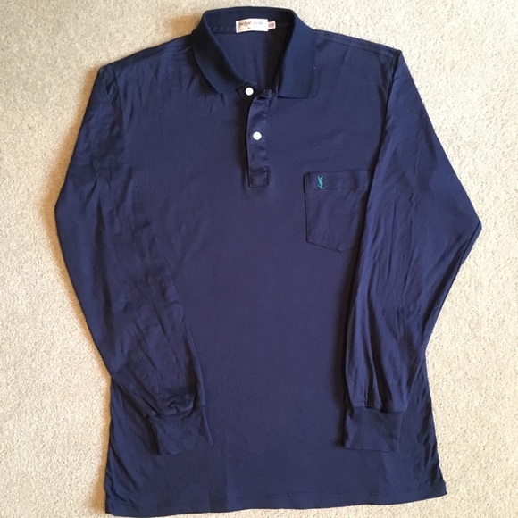 ysl long sleeve polo